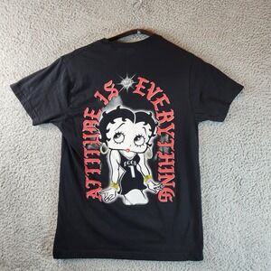 Brisco Brands Betty Boop T-Shirt‎ Adult Size Small Attitude is Everything Cotton